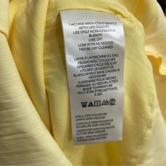 NWT Anthropologie Maeve Ruffle Mini Skirt Yellow.         16 - Picture 9 of 9